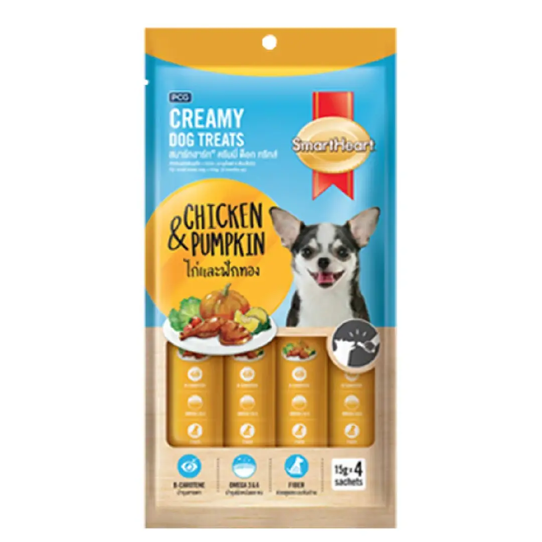 Smart Heart Creamy Dog Treat Chicken & Pumpkin